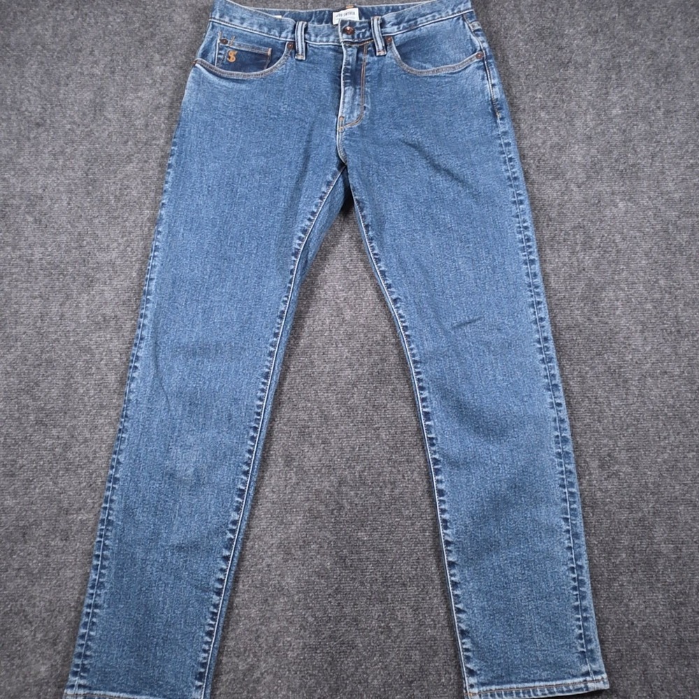 Todd Snyder Stretch 5-Pocket Jeans Mens 30x30 Blue Slim Fit Denim Medium Wash